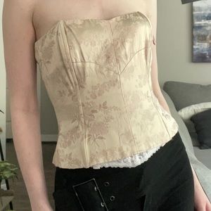 The limited satin corset